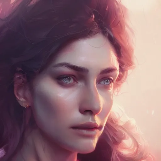 Prompt: Beautiful woman portrait, detailed illustration, realistic, hyperdetailed, dynamic lights, 8k, digital art, greg rutkowski , Trending on artstation