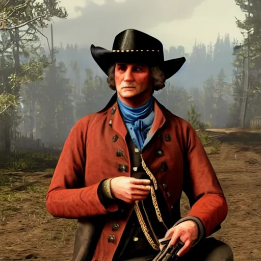 Image similar to george washington in red dead redemption 2