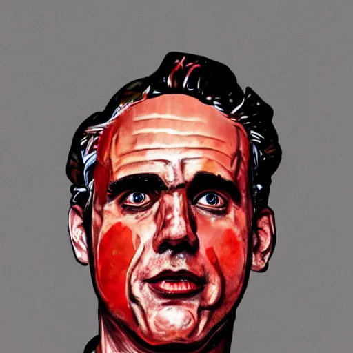 Image similar to Jordan Peterson made from lobsters, artstation