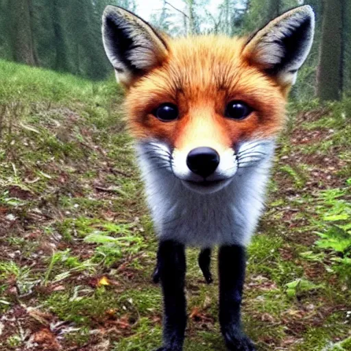 Prompt: Ok fox, go live your life, scurry into the forest little buddy