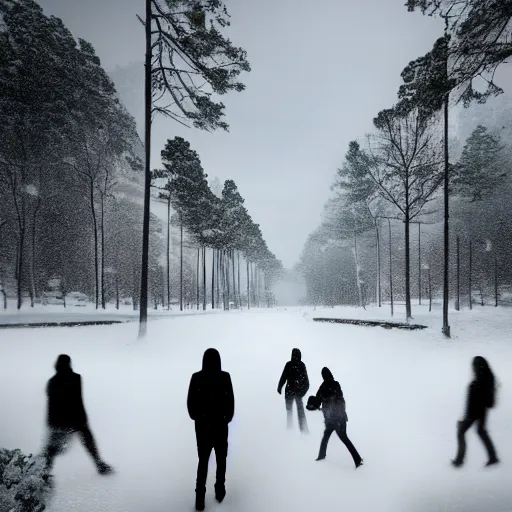 Image similar to i blind from the light when notorious blizzard is raging by bjarke ingels