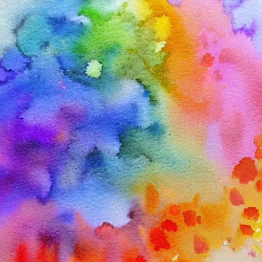 Image similar to rainbow impressionist in watercolor