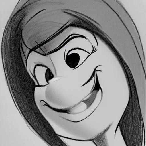 Image similar to milt kahl pencil sketch of victoria justice disney style