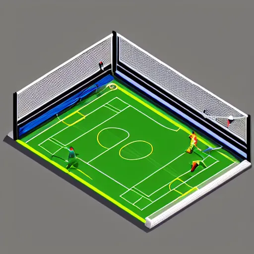 Prompt: isometric soccer lootbox, 3 d, octane, game, artstation
