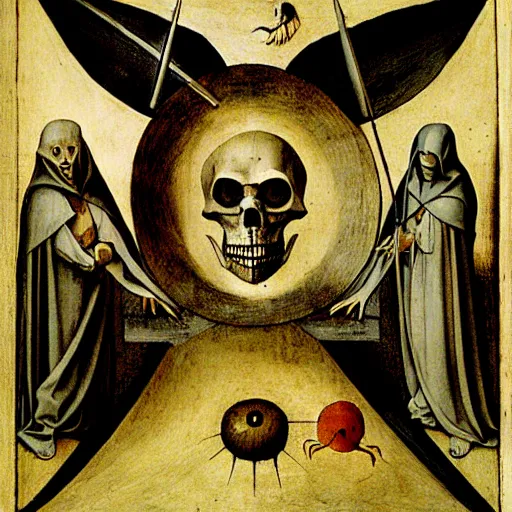 Prompt: hodie mihi cras tibi, memento mori, parce sepulto, ars by hieronymus bosch