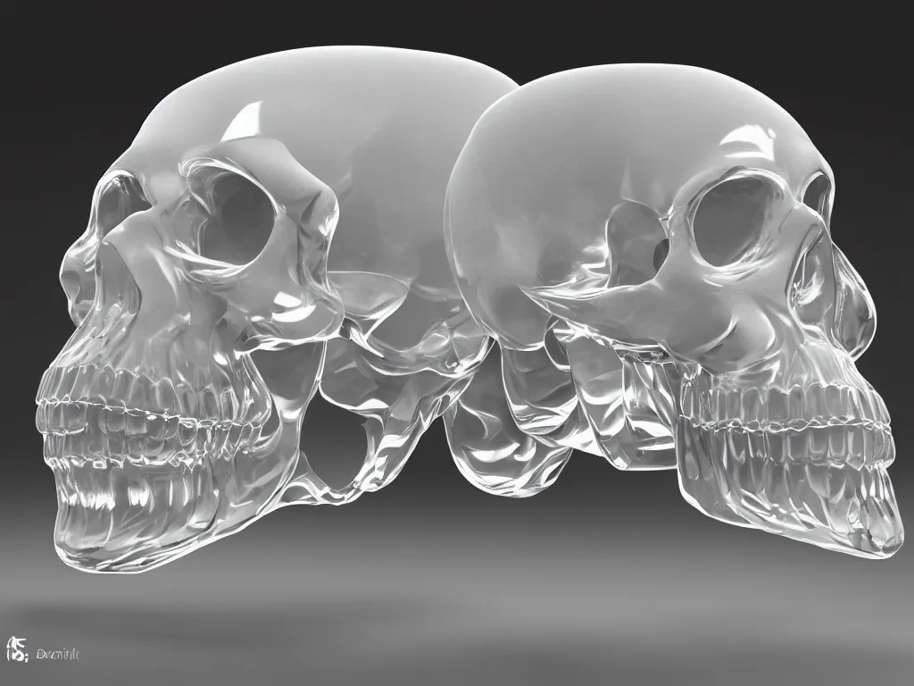 Image similar to portrait of a Quartz Rock Crystal Crystal Skull, unreal engine 5, diffused light, reflections