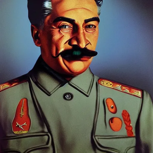 Prompt: josef stalin is eating children brutally, photo - realistic, color image, 2 k, highly detailed, by giger