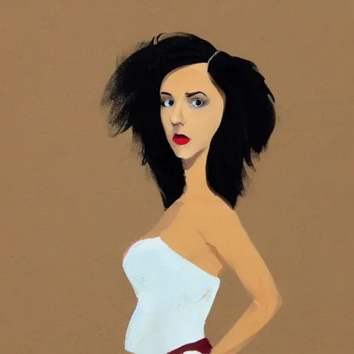 Image similar to hedgehog lady in the style of michael carson