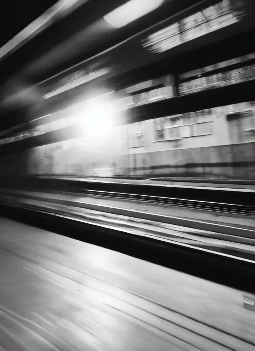 Image similar to a 2 8 mm macro photo from the back of a commuter standing on a train platform, splash art, movie still, bokeh, canon 5 0 mm, cinematic lighting, dramatic, film, photography, golden hour, depth of field, award - winning, anamorphic lens flare, 8 k, hyper detailed, 3 5 mm film grain