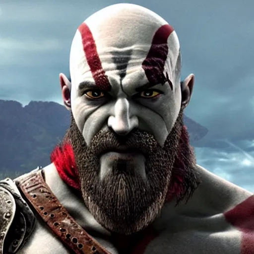 Prompt: kratos wearing a bandana