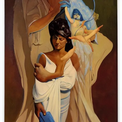 Image similar to a painting by thomas blackshear