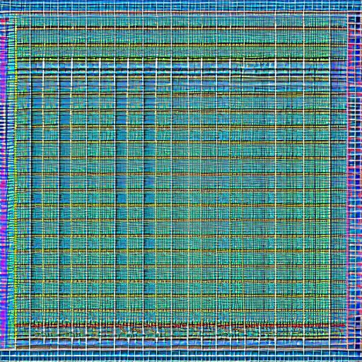 Image similar to thousands of mbg aligned in a grid, isometric, 8 k resolution