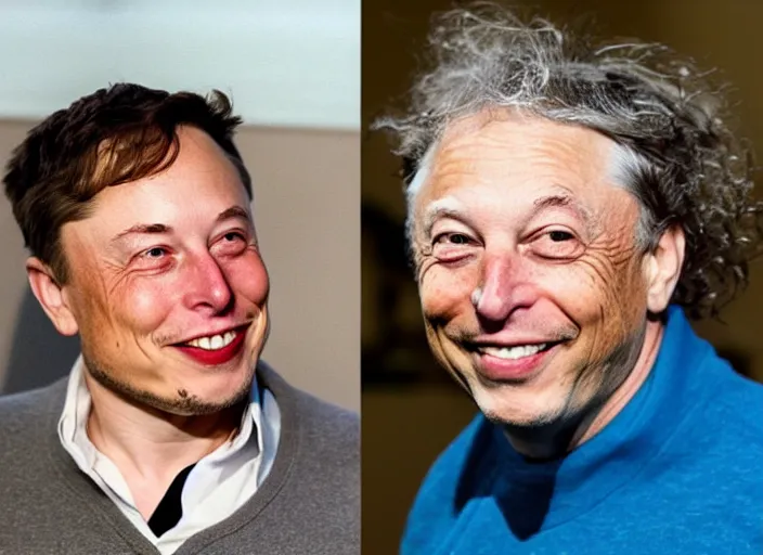 Prompt: elon musk and bill gates and einstein swim together. perfect faces.