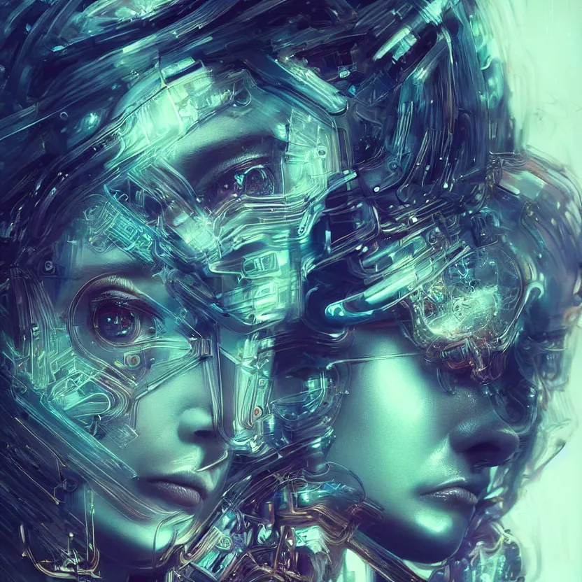 Image similar to a highly detailed long shot photo of very intricate female face portrait, futurism, rococo cyber neon lighting, detailed futuristic fibonacci jewelry, profile posing, hyper photorealistic, crispy quality, digital photography, trending in pinterest, cinematic, 4 k ultra hd, art by pascal blanche, art by greg rutkowski, art by artgerm,