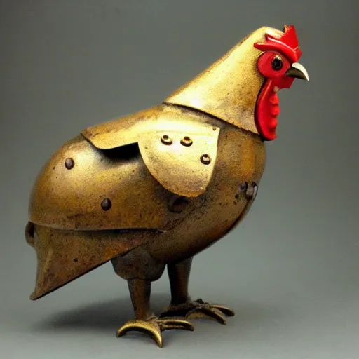 Prompt: steam punk chicken