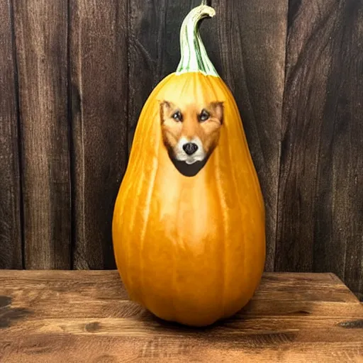 Prompt: gourd with face of amber heard hybrid intercross mix as a gourd