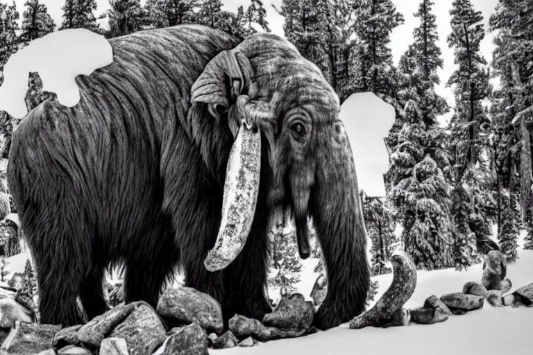 Image similar to mammoth with drugs