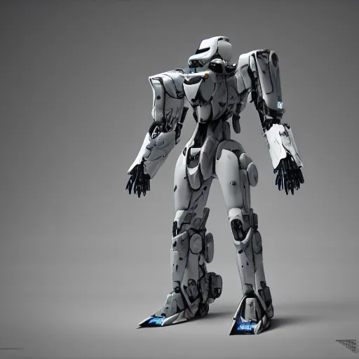 Image similar to ghost mecha, mecha suit, futuristic, octane render