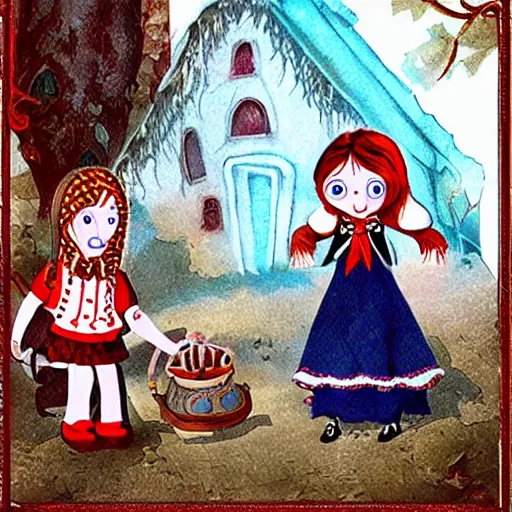 Prompt: American McGee\'s Hansel and Gretel