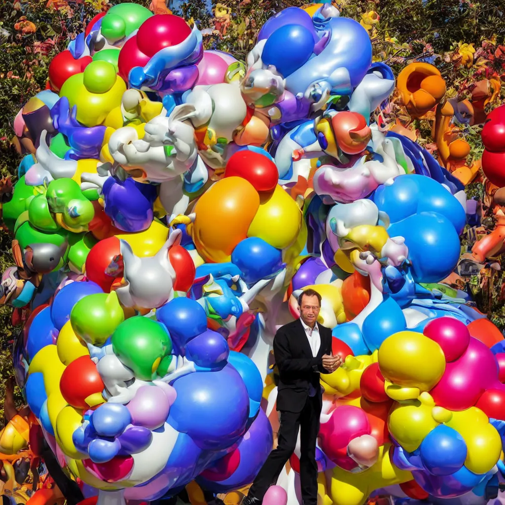 Prompt: art of jeff koons