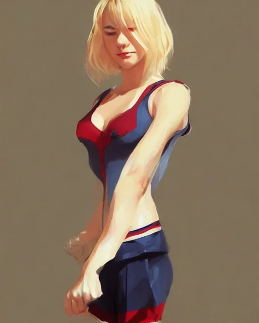 Image similar to portrait of gwen stacy wearing sleepwear, attractive, casual, digital painting, artstation, concept art, smooth, sharp focus, illustration, art by artgerm and greg rutkowski and sakimichan