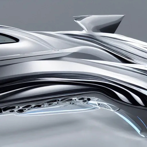 Image similar to sci-fi organic zaha hadid car 50% of canvas and wall structure in the coronation of napoleon painting by Jacques-Louis David and in the blade runner 2049 film search pinterest keyshot product render cloudy plastic ceramic material shiny gloss water reflections ultra high detail ultra realism 4k in plastic dark tilt shift