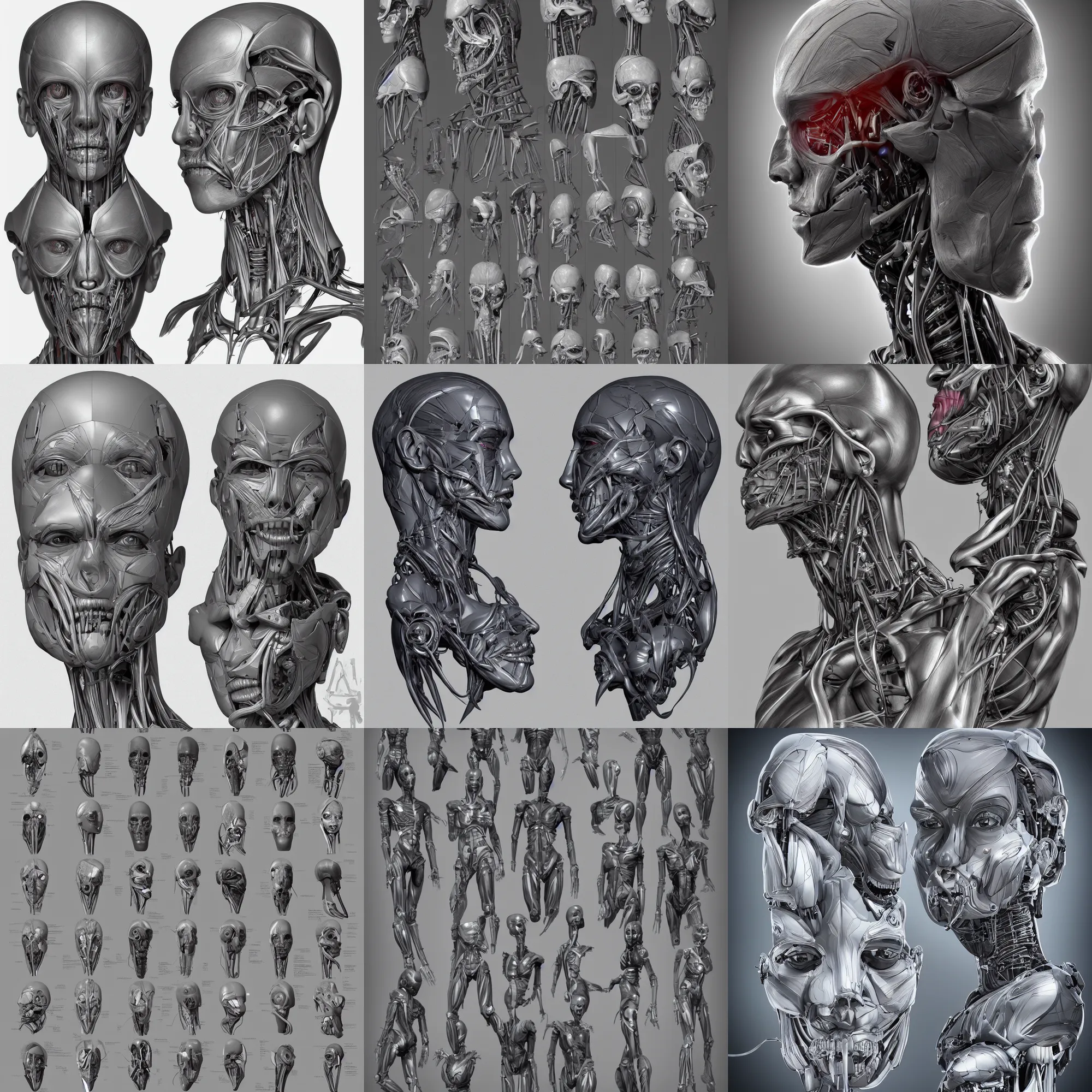 Prompt: symmetry!! lip anatomy concept, medical anatomy, cybernetic implants, gun metal grey, mecha, muscular system reference, anatomical medical reference art, robotic, digital art, in the style of amanda lilleston, luka mivsek, bryan christie, ranjit ghosh, artstation, pinterest, deviantart, photoshop, octane render, unreal engine