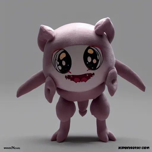 Prompt: cute fumo plush of a creature from an old tokusatsu film, chibi monster, vray