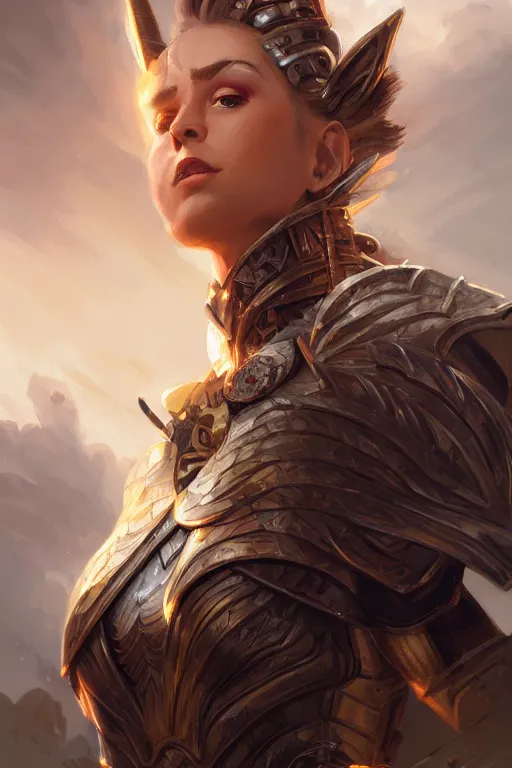 Image similar to amazon valkyrie athena, d & d, fantasy, portrait, highly detailed, headshot, digital painting, trending on artstation, concept art, sharp focus, illustration, art by artgerm and greg rutkowski and magali villeneuve