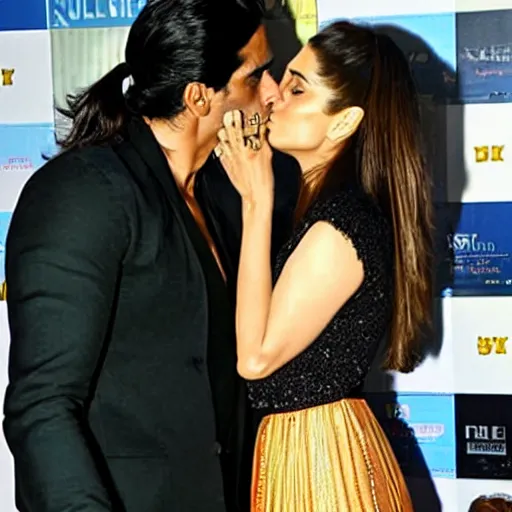 Image similar to kareena kapoor kissing arjun rampal