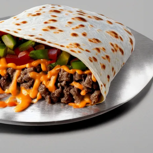 Prompt: new from taco bell - El Grande - a $18.99 burrito containing all ingredients taco bell has