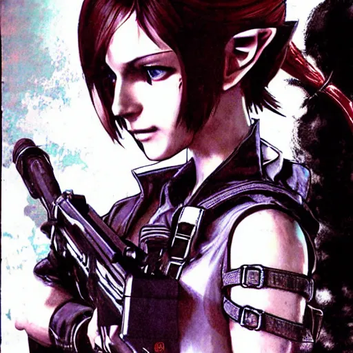 Jill Valentine from Resident Evil 3 Remake, highly, Stable Diffusion