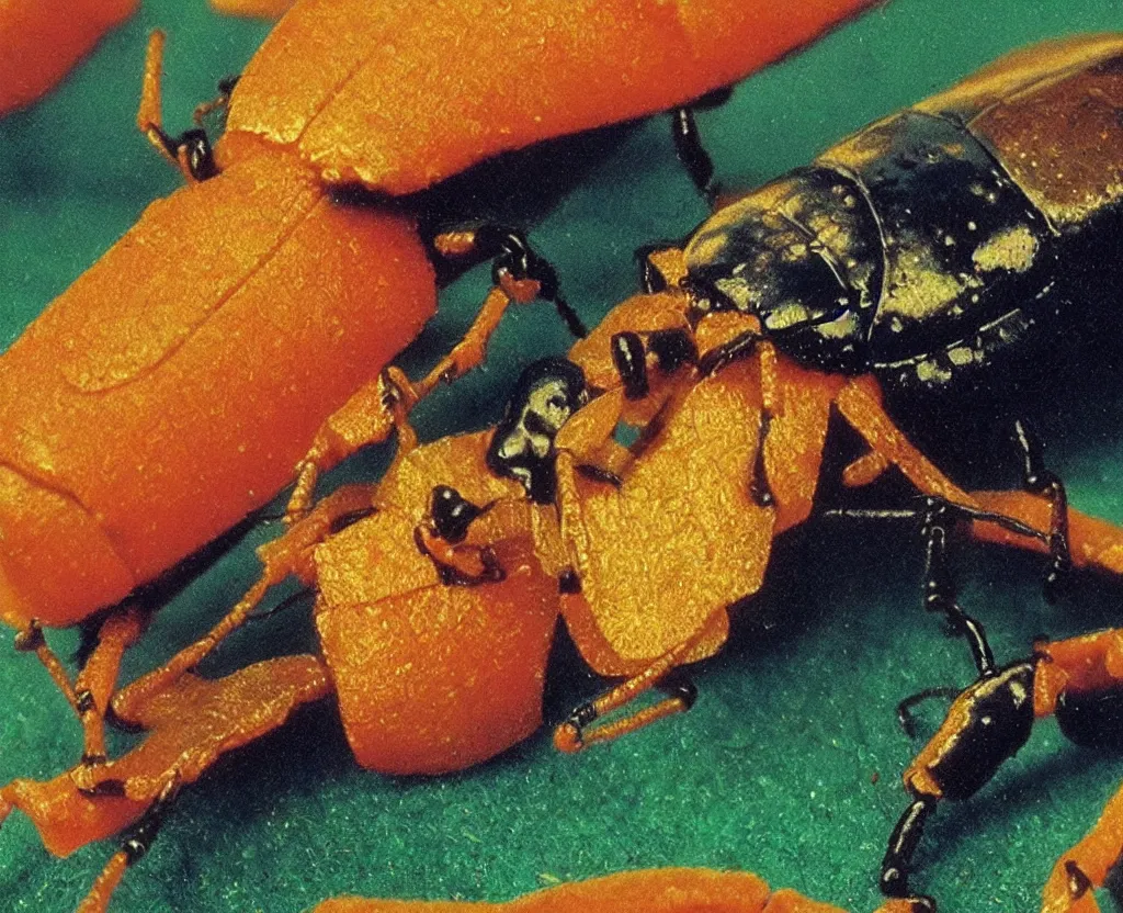 Image similar to a closeup of a beautiful colorful beetle coleoptera. high quality national geographic photograph ( ( by gustave boulanger, joaquin sorolla ) )