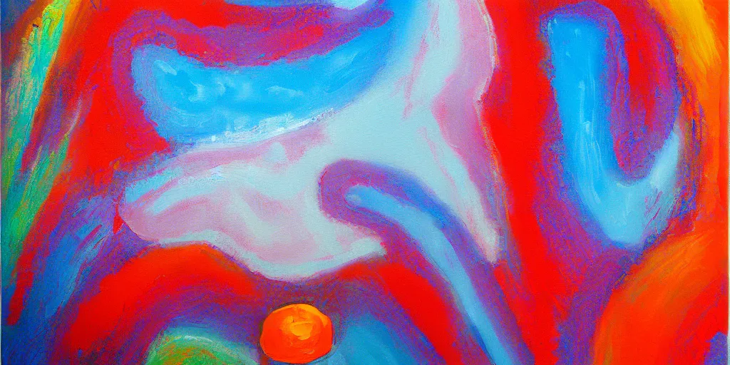 Prompt: acrylic painting abstract surreal summer magnesium, art by Sandra Pelser