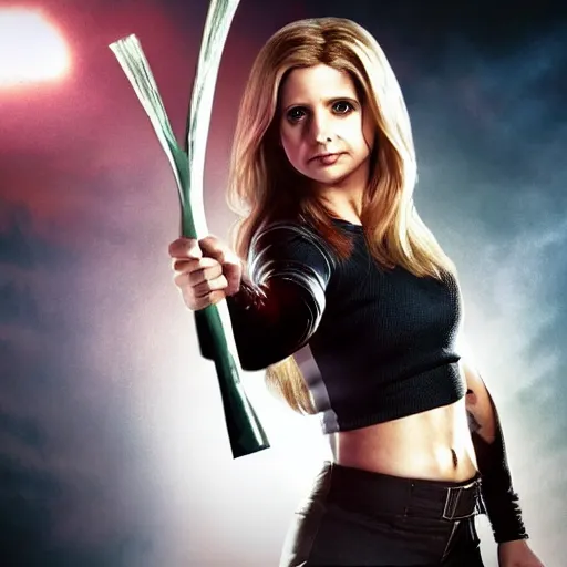 Image similar to Sarah Michelle Gellar as Buffy Summers in Mortal Kombat 11