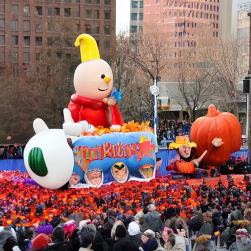 Prompt: matt walsh float in the macy's thanksgiving parade