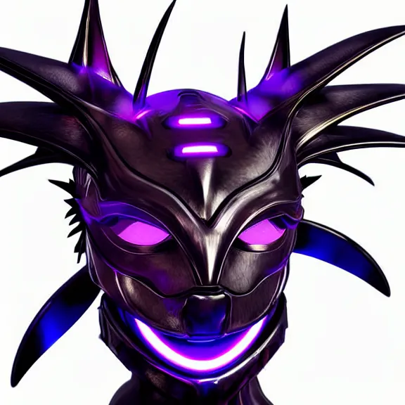 Image similar to digital art close up headshot of a cute beautiful stunning robot anthropomorphic female dragon with metal cat ears, with sleek silver metal armor, purple flesh, glowing OLED visor, facing the camera, high quality maw open and about to eat you, you being dragon food, the open maw being detailed and soft, sharp teeth, soft lulling tongue, highly detailed digital art, furry art, anthro art, sci fi, warframe art, destiny art, high quality, 3D realistic, dragon mawshot, maw art, furry mawshot, macro art, dragon art, Furaffinity, Deviantart