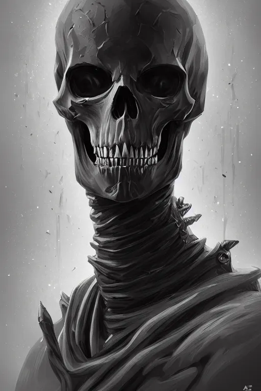 Image similar to a portrait of the horseman of the apocalypse, death, grim - lighting, high - contrast, intricate, elegant, highly detailed, digital painting, artstation, concept art, smooth, sharp focus, illustration