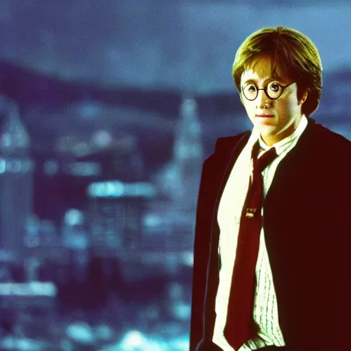 Prompt: james spader as harry potter, photography, movie,