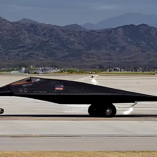 Prompt: SR-71 on the tarmac