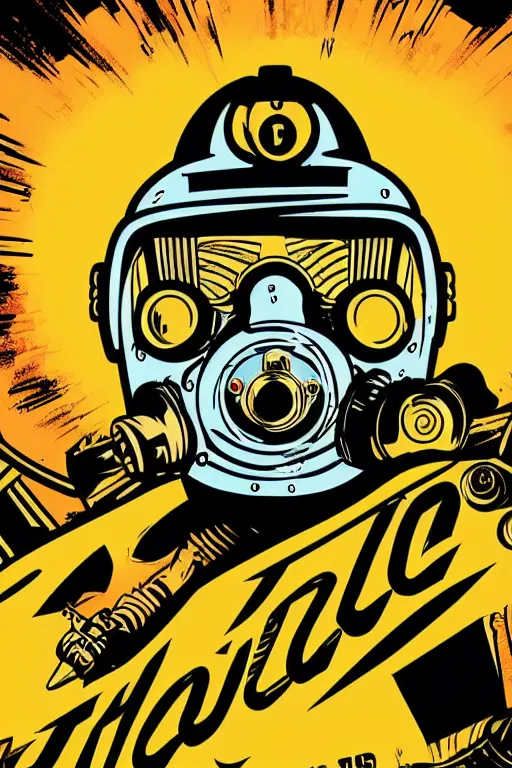 Image similar to fallout 7 6 retro futurist illustration art by butcher billy, sticker, colorful, illustration, highly detailed, simple, smooth and clean vector curves, no jagged lines, vector art, smooth andy warhol style