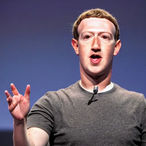 Image similar to mark zuckerberg as an artificial intelligence bot