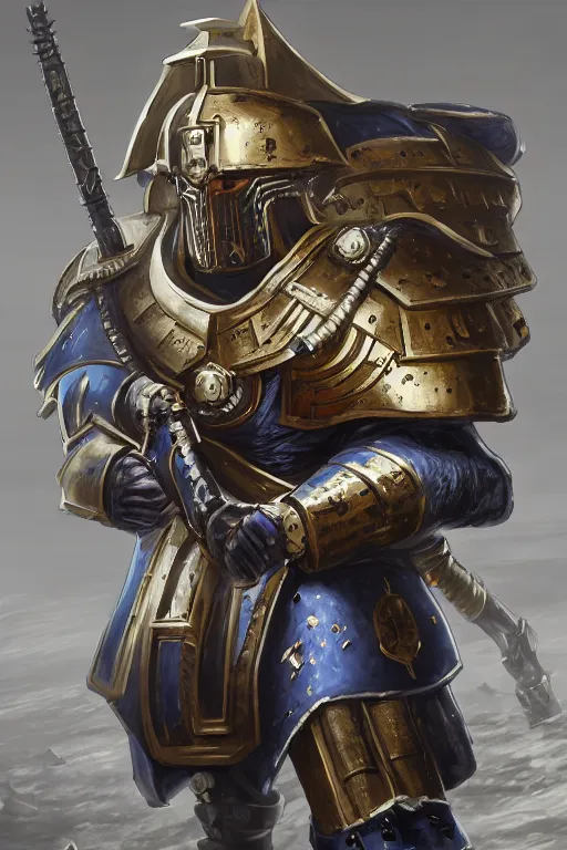 Image similar to armor portrait heros warhammer 4 0 k horus heresy fanart - the primarchs emperor by johannes helgeson animated with vfx concept artist & illustrator global illumination ray tracing hdr fanart arstation zbrush central hardmesh 8 k octane renderer comics stylized