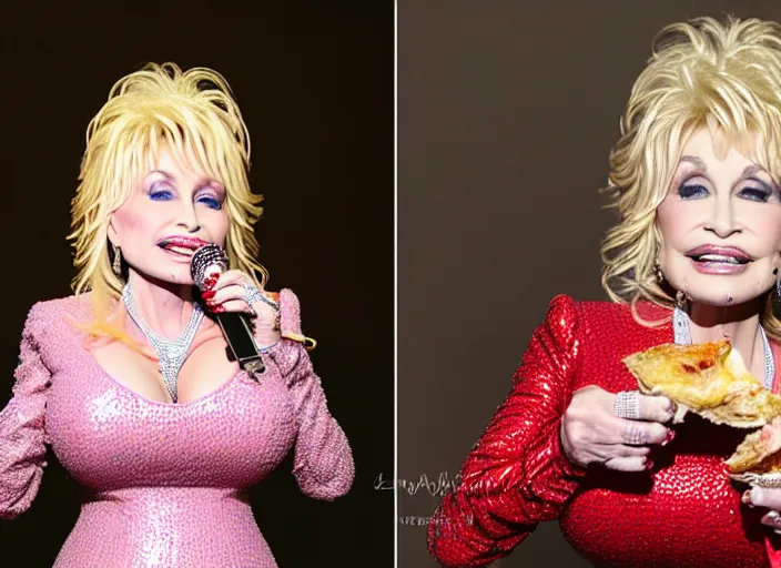 Prompt: photo still of dolly parton at the county fair!!!!!!!! at age 3 6 years old 3 6 years of age!!!!!!!! eating a turkey leg, 8 k, 8 5 mm f 1. 8, studio lighting, rim light, right side key light