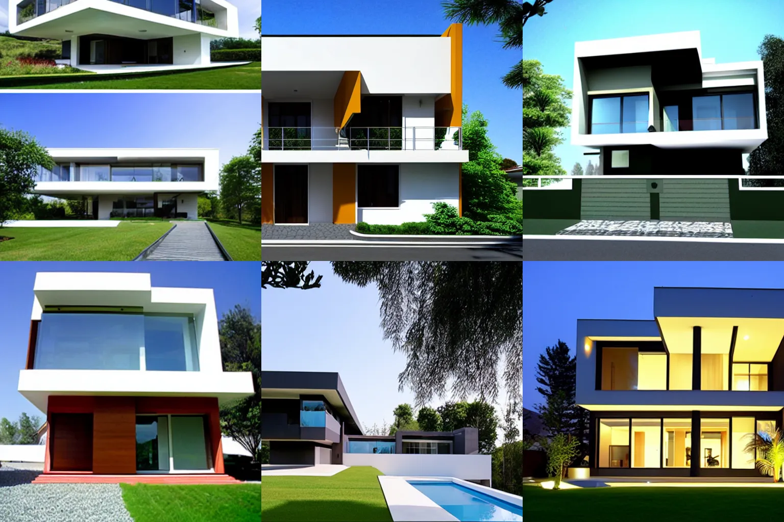 Prompt: modern architecture house