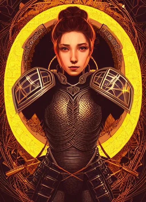 Image similar to high vector, book cover!!!!!!!!!!!!, warrior princess in intricate plate armour, large moon, light night, intricate, elegant, sharp focus, illustration, highly detailed, digital painting, concept art, matte, art by wlop and artgerm and ivan shishkin and andrey shishkin, masterpiece