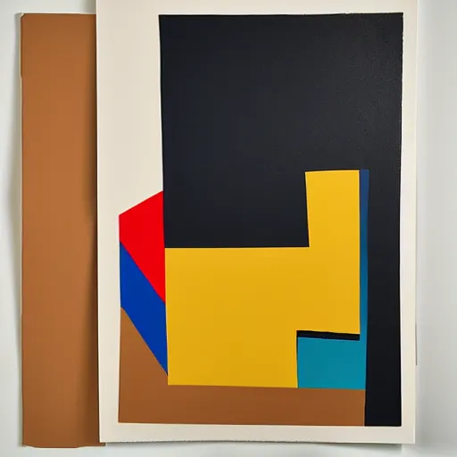 Image similar to A painting of phone, abstract painting in the style of Sophie Taeuber-Arp and Gary Hume and Tatsuro Kiuchi, flat colour-block style, geometric abstraction, earthy light pastel colours