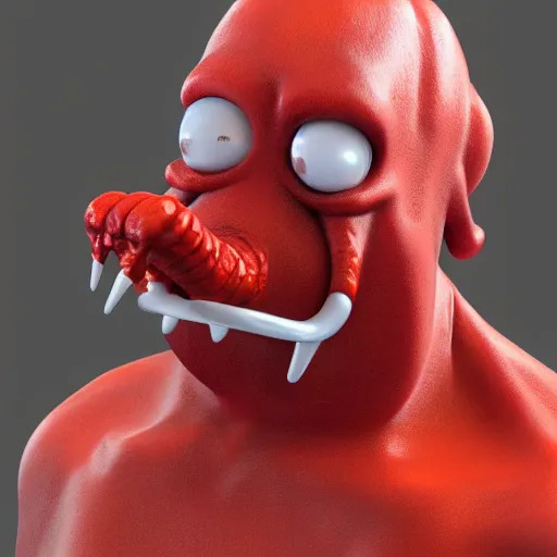 Prompt: Dr. Zoidberg , concept art, trending on artstation 3D.