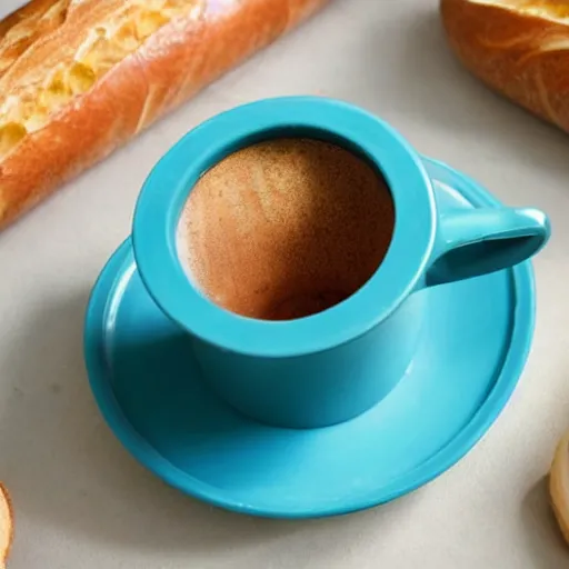 Image similar to a cup in the shape of a baguette