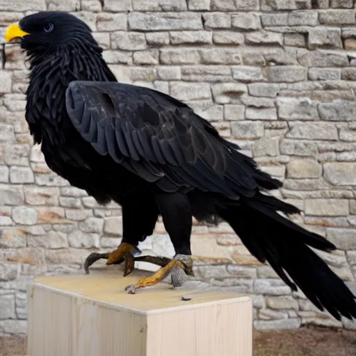 Image similar to a two - handed black eagle